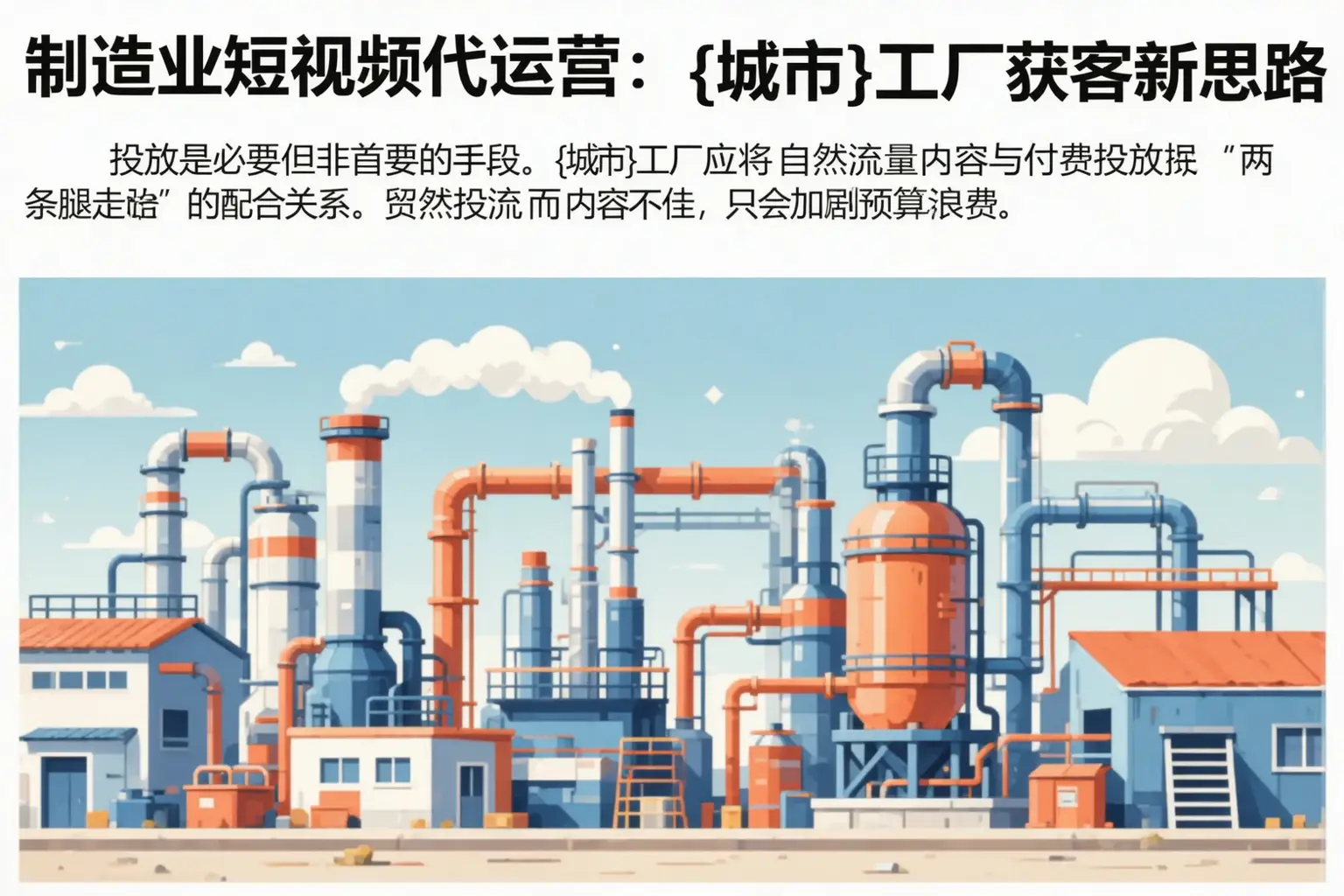 制造业短视频代运营:武威工厂获客新思路
