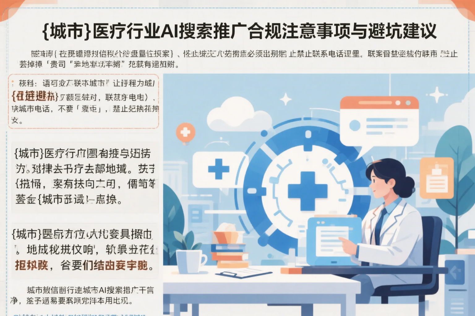 武威医疗行业AI搜索推广合规注意事项与避坑建议