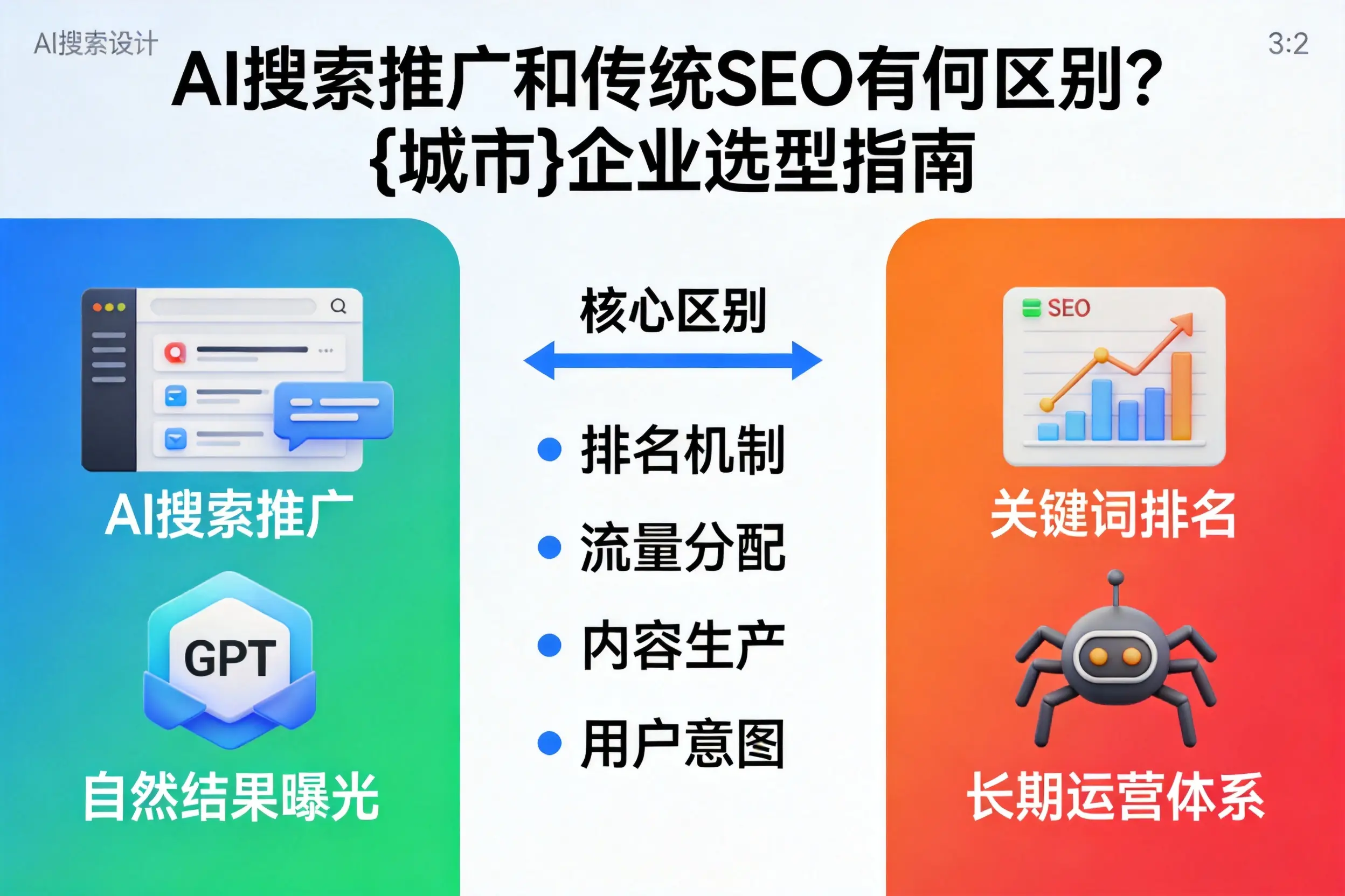 AI搜索推广和传统SEO有何区别?武威企业选型指南