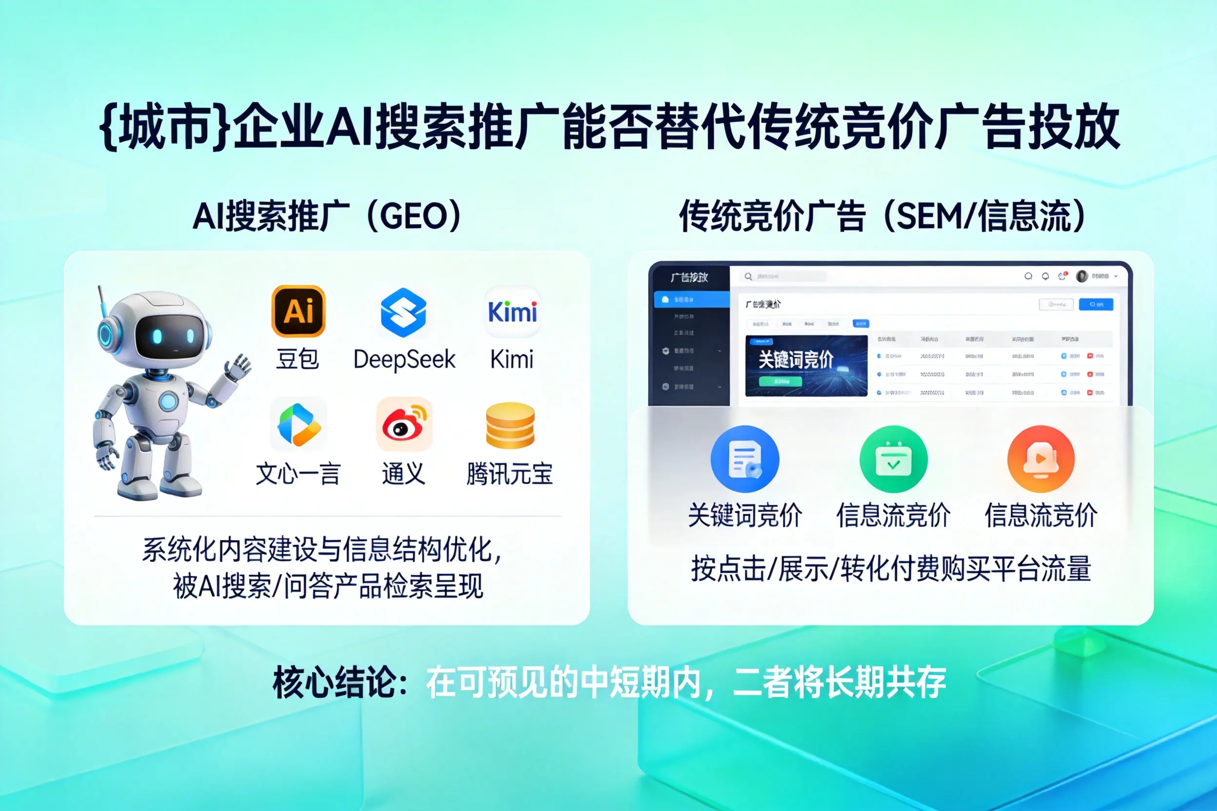 武威企业AI搜索推广能否替代传统竞价广告投放