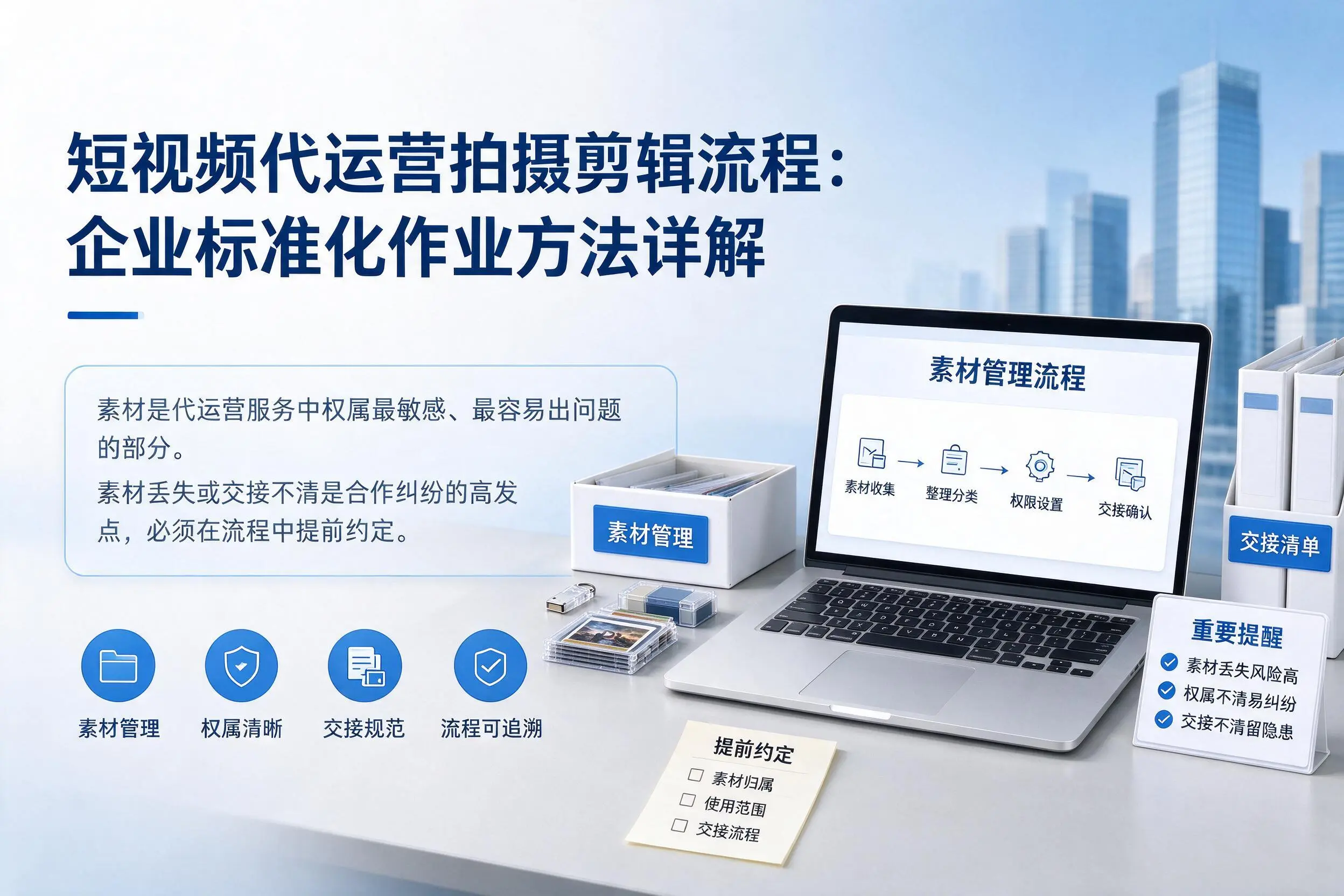 短视频代运营拍摄剪辑流程:武威企业标准化作业方法详解