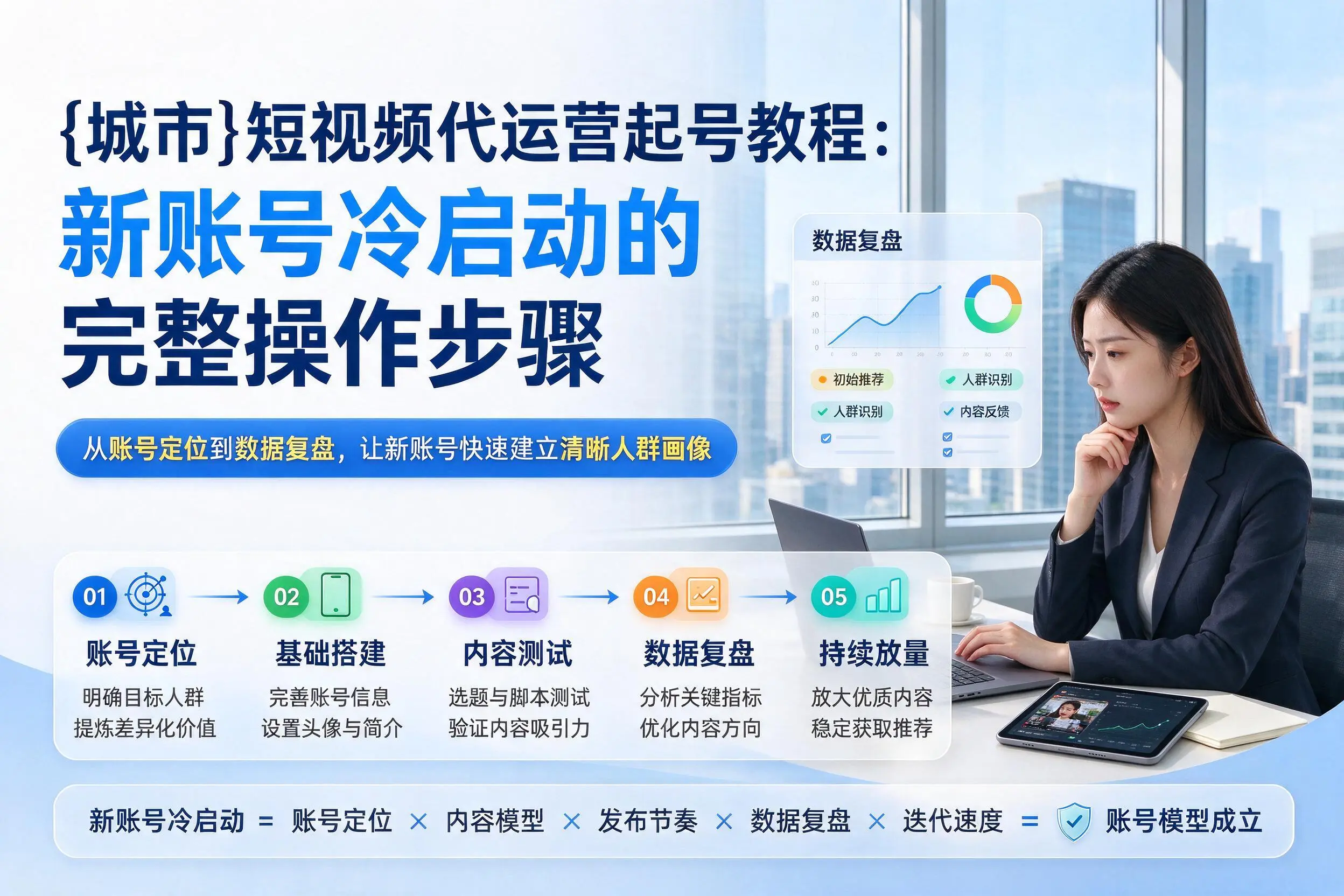 武威短视频代运营起号教程:新账号冷启动的完整操作步骤