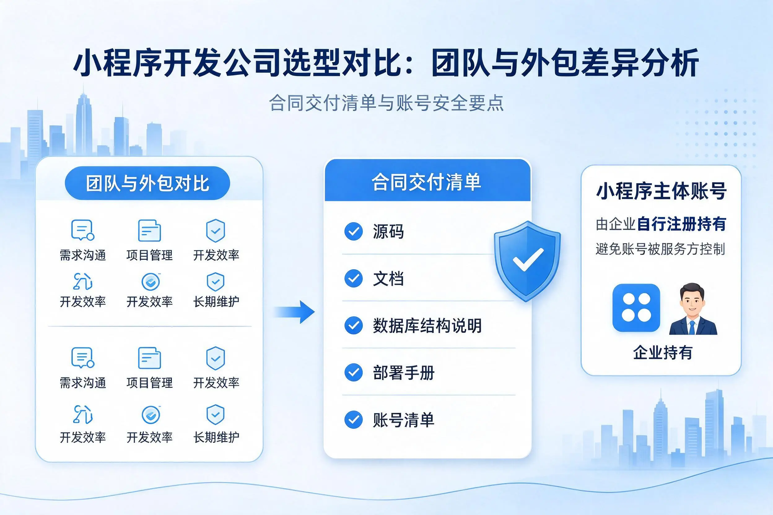 武威小程序开发公司选型对比：团队与外包差异分析