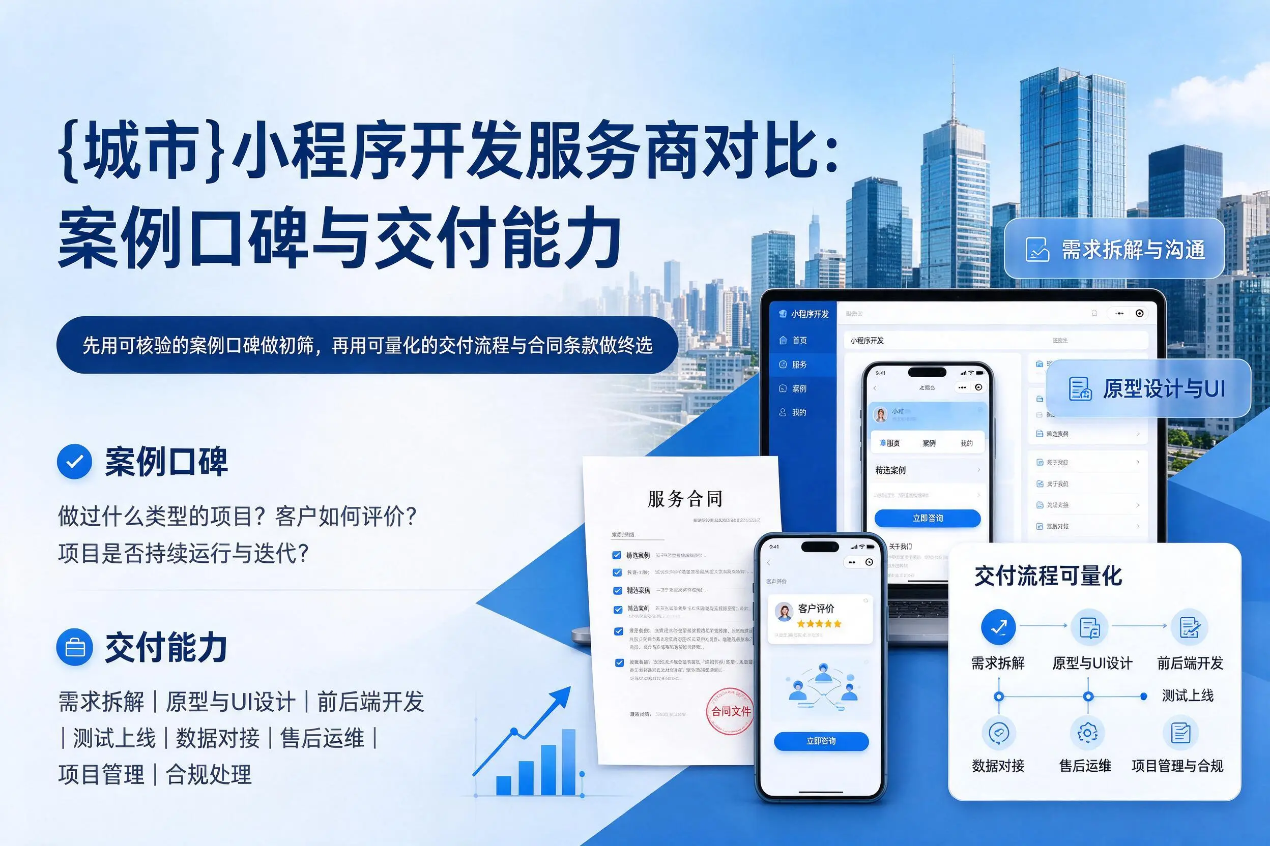 武威小程序开发服务商对比：案例口碑与交付能力