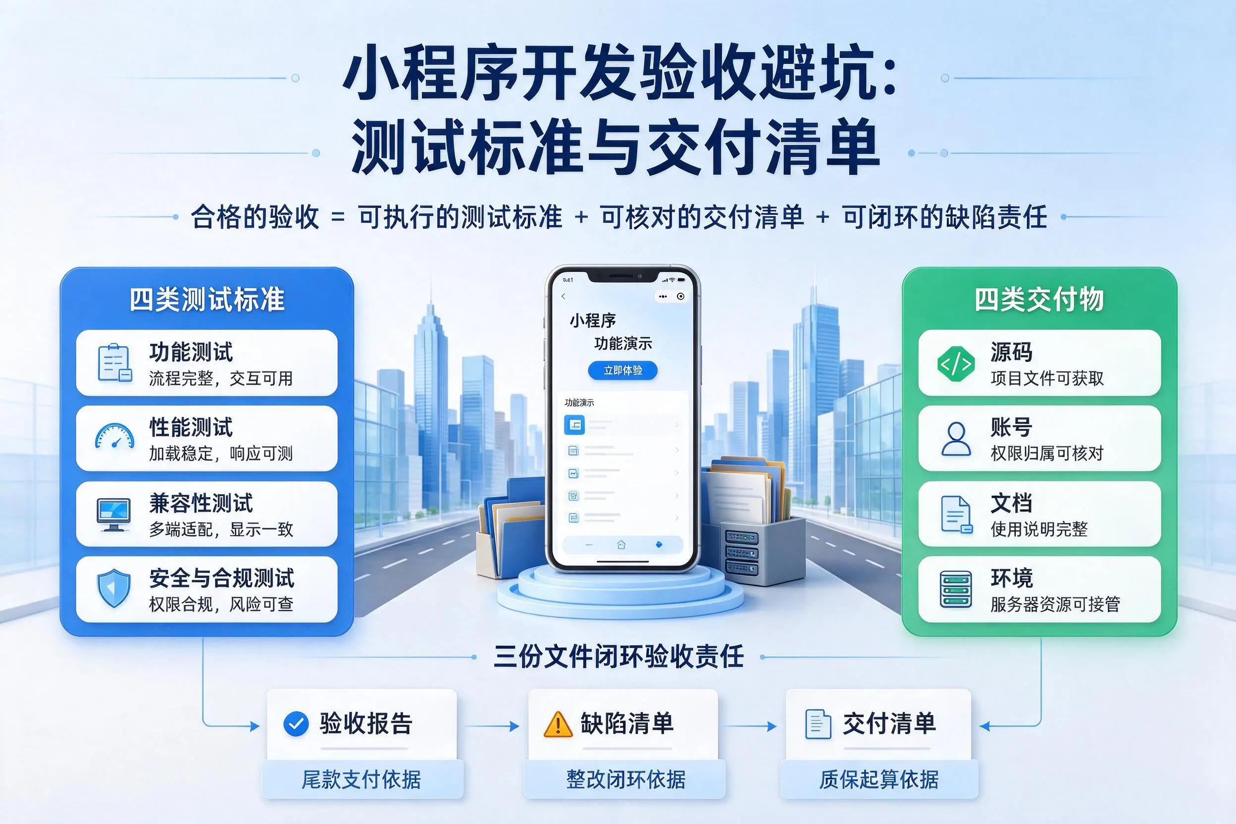 武威小程序开发验收避坑：测试标准与交付清单