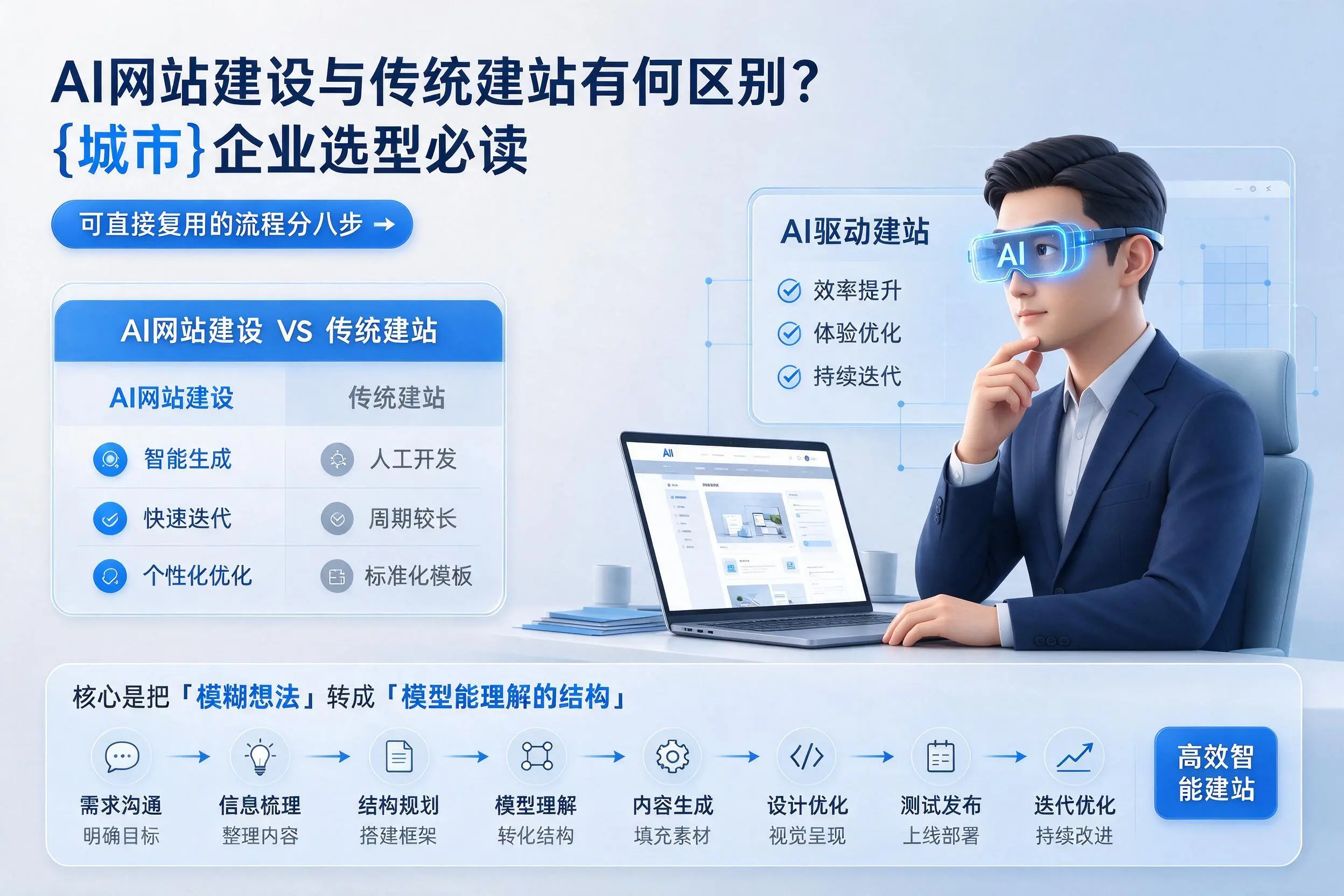 AI网站建设与传统建站有何区别?武威企业选型必读