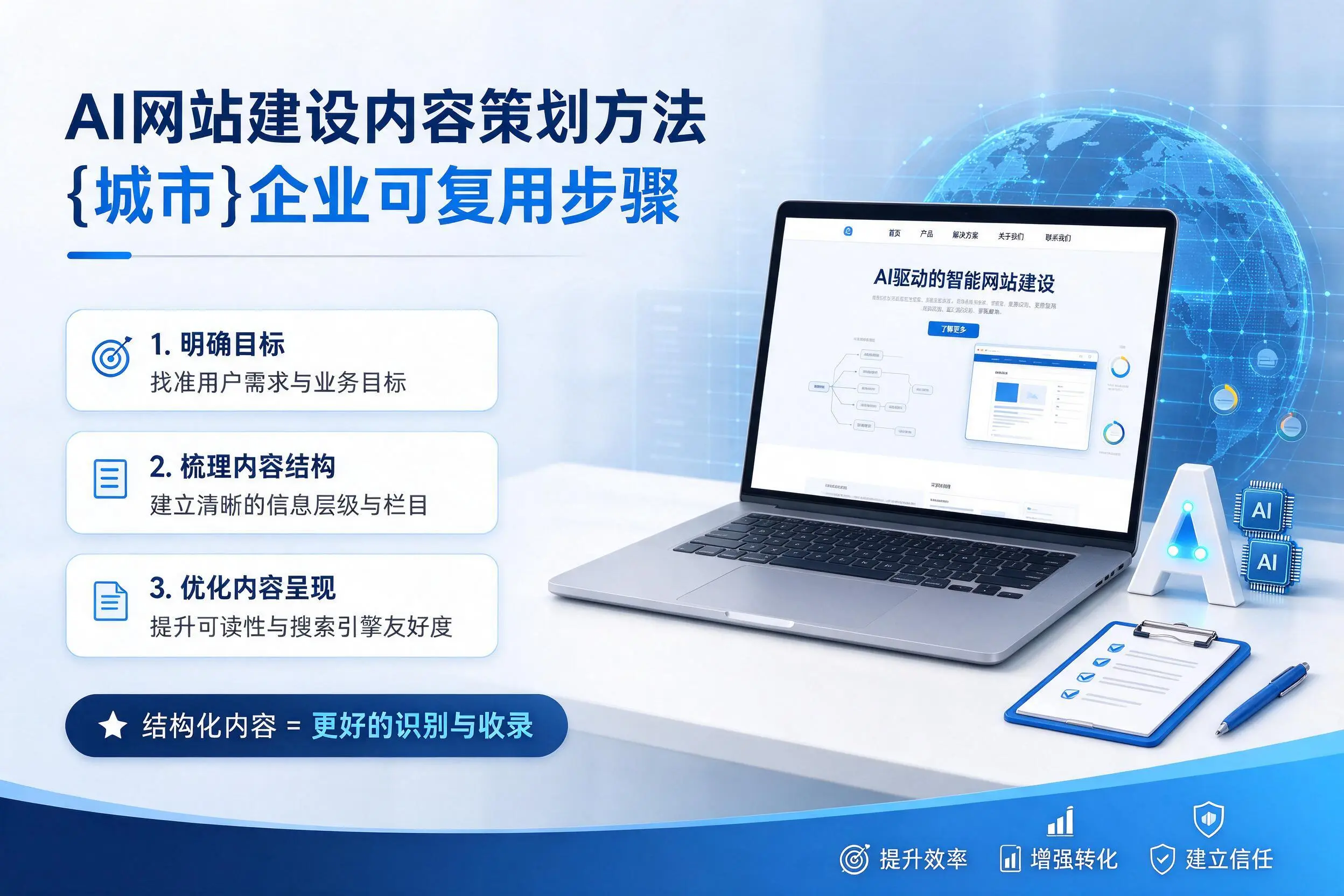 AI网站建设内容策划方法，武威企业可复用步骤