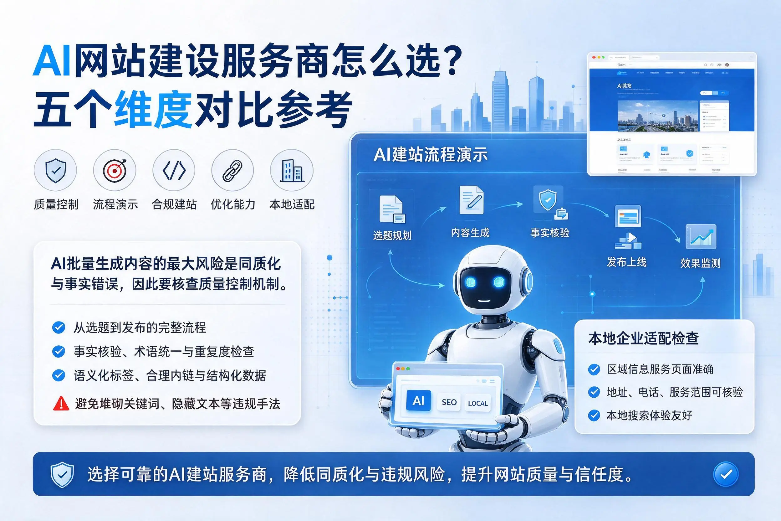 武威AI网站建设服务商怎么选？五个维度对比参考